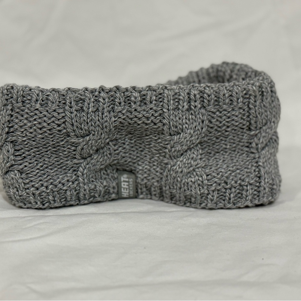 HEAT Cable Knit Gray Headband
